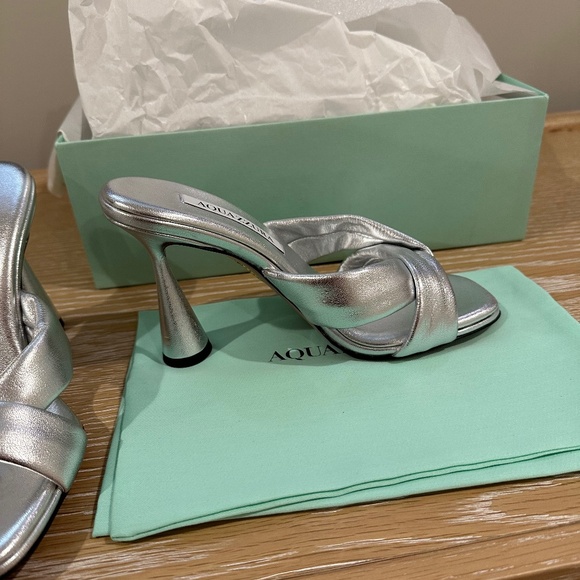 BRAND NEW/NEVER WORN Aquazurra Amore Mule 95 — Size 5.5 - Picture 2 of 5